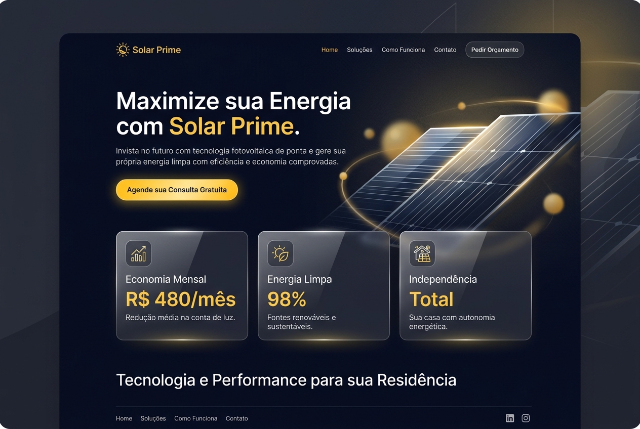 Landing Page Solar Prime — Energia Solar